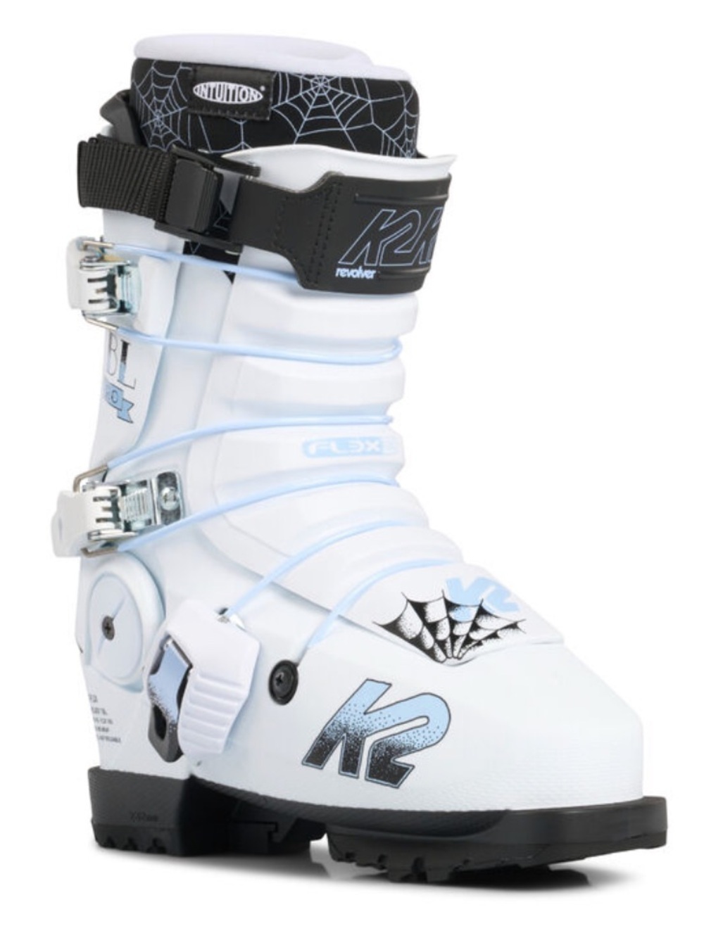 K2 White Revolver TBL Pro Ski Boots